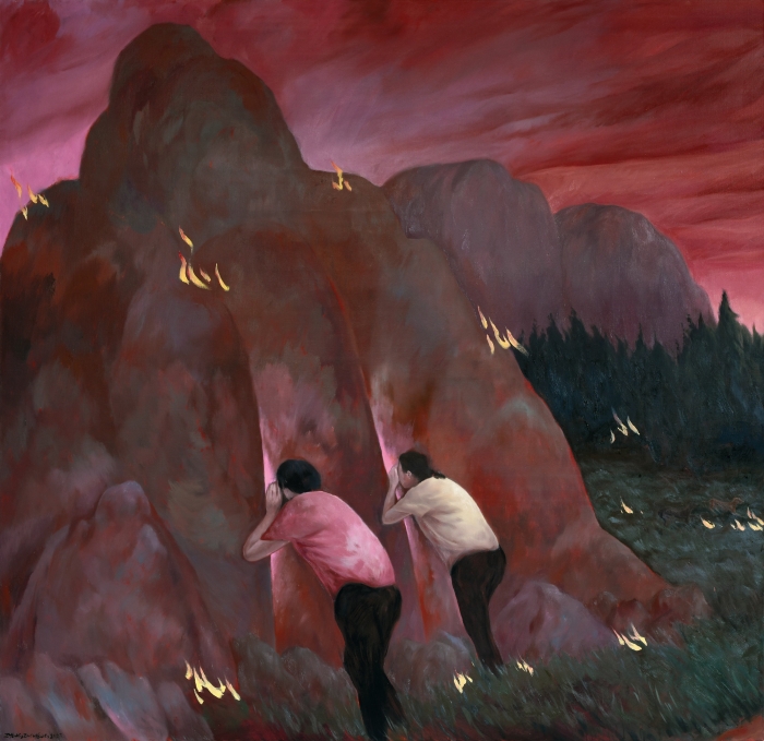 郑梓程 惜别的海岸-1 布面油画 600cm × 200cm (2025) 郑梓程 惜别的海岸-1 布面油画 600cm × 200cm (2025)