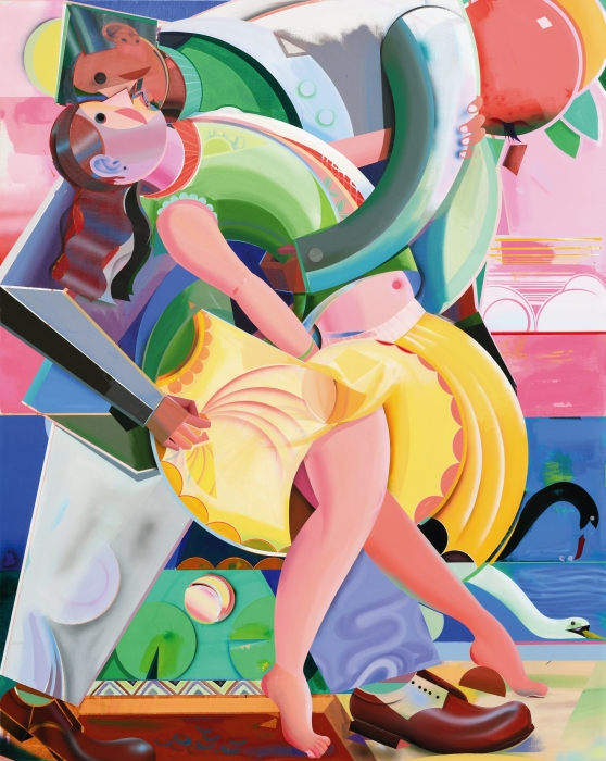 付美军 西洱湖畔的舞蹈 B-3 布面丙烯 640cm × 200cm (2024) 付美军 西洱湖畔的舞蹈 B-3 布面丙烯 640cm × 200cm (2024)