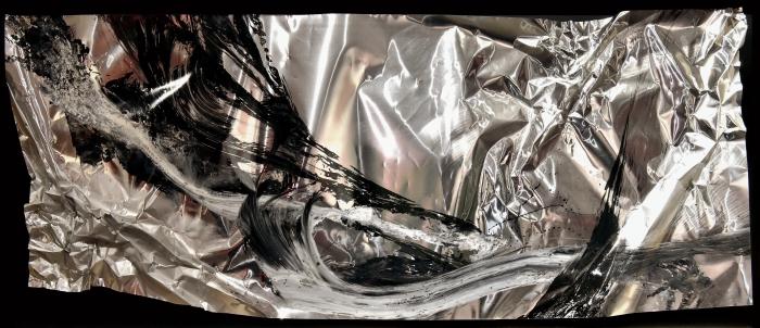 1-2.刘庆伦C. N. LIEW 临界之二 金属板水墨设色 91.5cm×241.3cm 2019 1-2.刘庆伦C. N. LIEW 临界之二 金属板水墨设色 91.5cm×241.3cm 2019