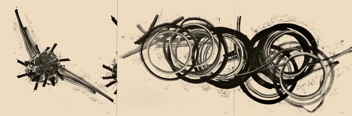 3.庞凯Niki Passath 像机器一样思考Thinking Like A Machine 纸本水墨 100cm×100cm 2019 3.庞凯Niki Passath 像机器一样思考Thinking Like A Machine 纸本水墨 100cm×100cm 2019