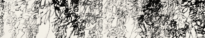 9.王冬龄 李白《把酒问月·月下独酌》 纸本水墨 950cm×177cm 2016 9.王冬龄 李白《把酒问月·月下独酌》 纸本水墨 950cm×177cm 2016