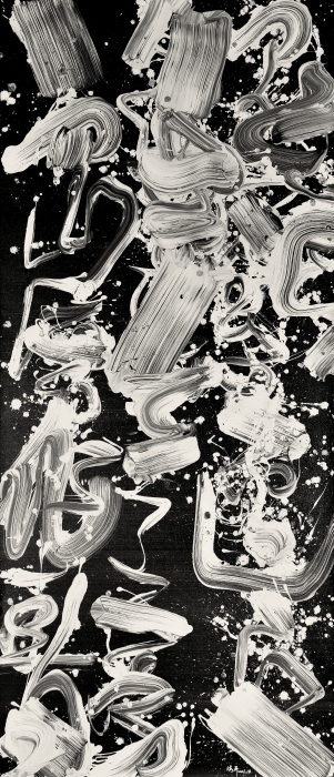 13.祁海平 行草意象 布面丙烯 230cm×100cm 2021 13.祁海平 行草意象 布面丙烯 230cm×100cm 2021