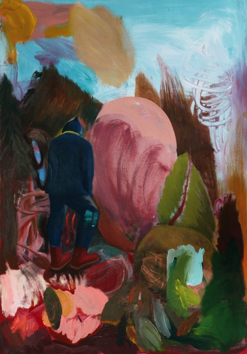 徐大卫 沉默者 布面丙烯油画 120cm × 180cm (2024)