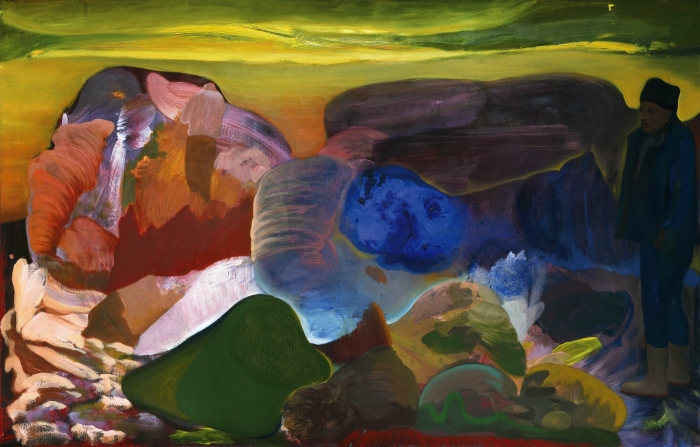 徐大卫 日暮荒野 布面丙烯油画 220cm × 140cm (2025)