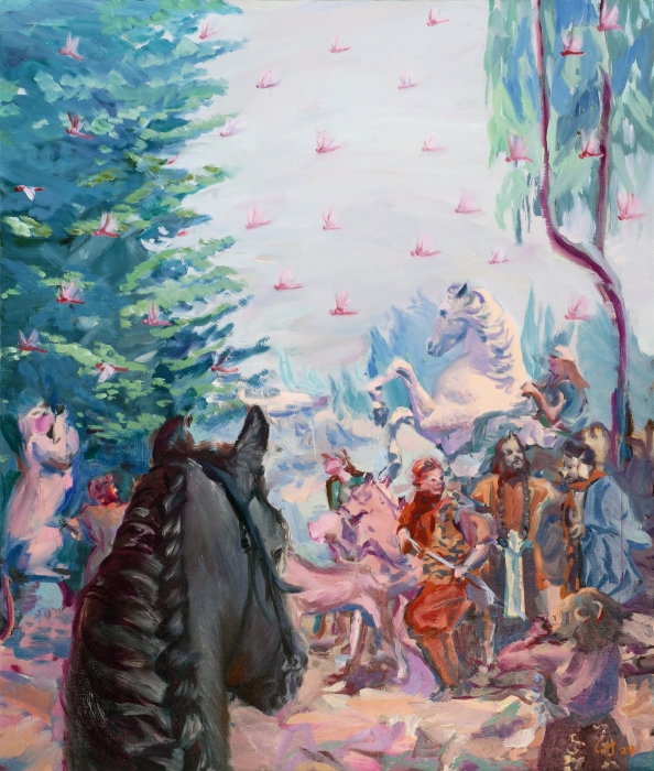 刘晶 蜃景之城 NO.2 布面油画 100cm × 120cm (2023) 刘晶 蜃景之城 NO.2 布面油画 100cm × 120cm (2023)