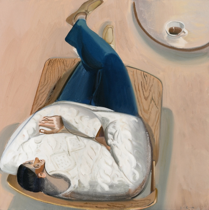 王一龙 下午三点 布面油画 80cm × 100cm (2024)
