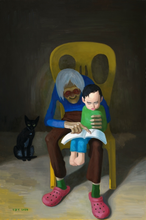 汤大尧 奶奶 布面油画 120cm × 180cm (2025) 汤大尧 奶奶 布面油画 120cm × 180cm (2025)
