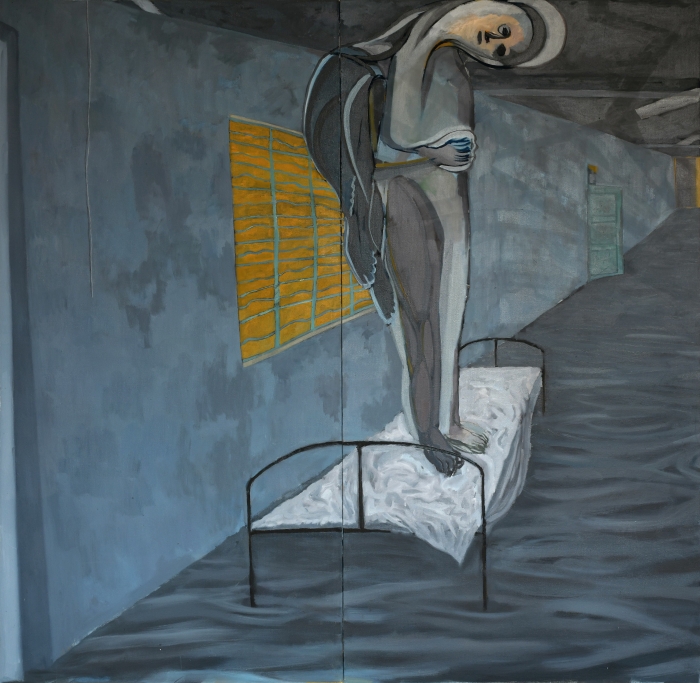 刘瑜 失眠者--圆舞曲 -1 布面油画 750cm × 200cm (2023) 刘瑜 失眠者--圆舞曲 -1 布面油画 750cm × 200cm (2023)