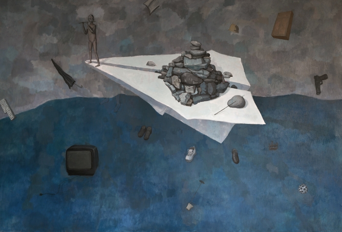 刘瑜 失眠——Noah 布面油画 300cm × 200cm (2025) 刘瑜 失眠——Noah 布面油画 300cm × 200cm (2025)