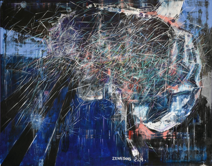 曾杨 星际系列-No.1 布面丙烯 250cm× 200cm (2025) 曾杨 星际系列-No.1 布面丙烯 250cm× 200cm (2025)