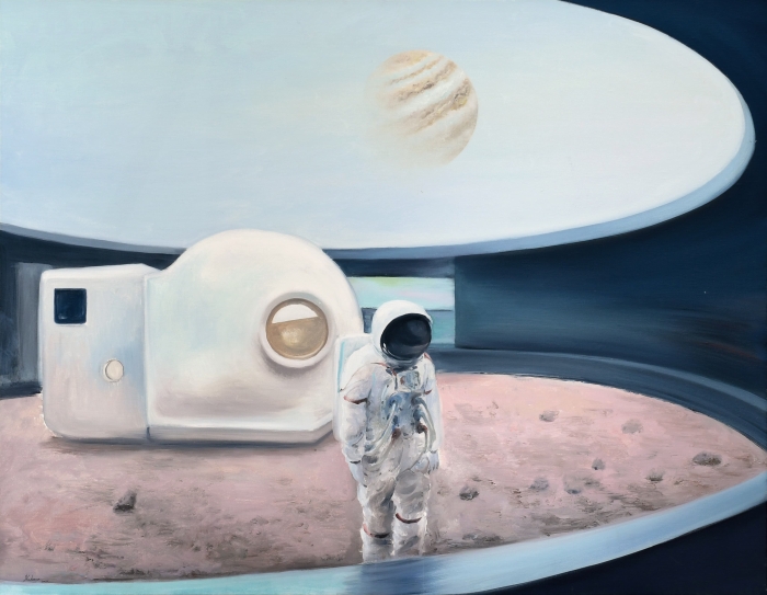 朱可染 火星计划 布面油画 100cm ×80cm (2020)