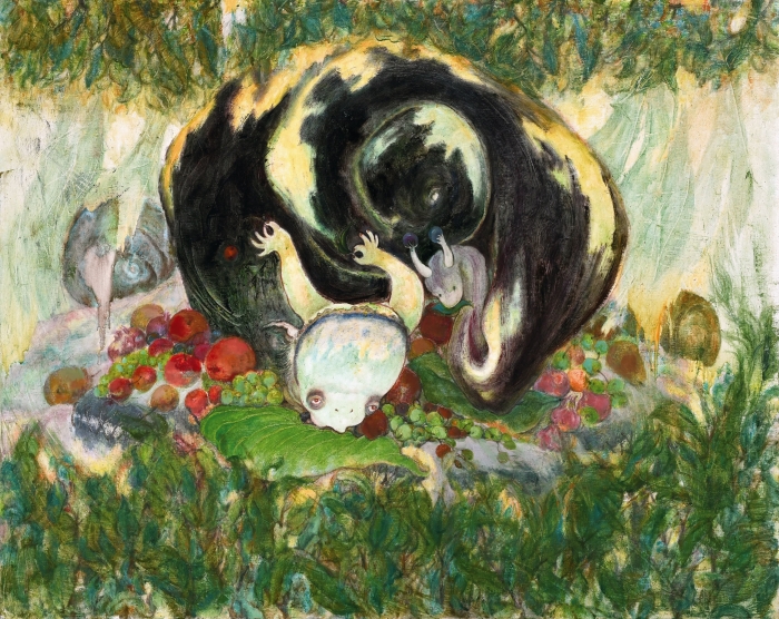 刘春柳 蜗牛 布面油画 100cm × 80cm (2024) 刘春柳 蜗牛 布面油画 100cm × 80cm (2024)