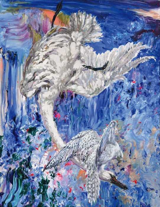 孟思特 比翼 布面油画 80cm × 100cm (2024) 孟思特 比翼 布面油画 80cm × 100cm (2024)